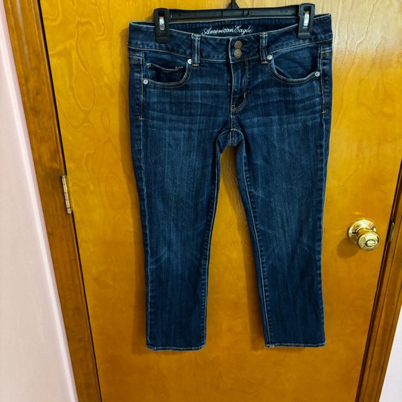 American eagle artist dark wash jeans size‎ 6 - Picture 2 of 16